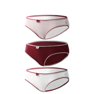 Žensko pamučno bikini rublje sa čipkom