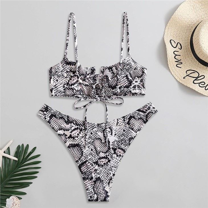 Women Leopard Print Fashion Sexy Swimsuit