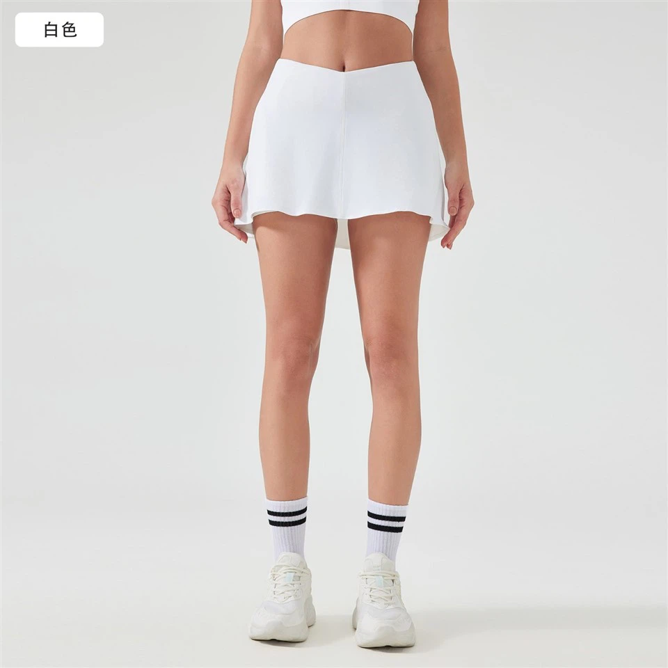 Hot Sale Quick Dry Two-Layer Sports Skirt High Waist Yoga Tennis Skirt For Gym And Morning Runs