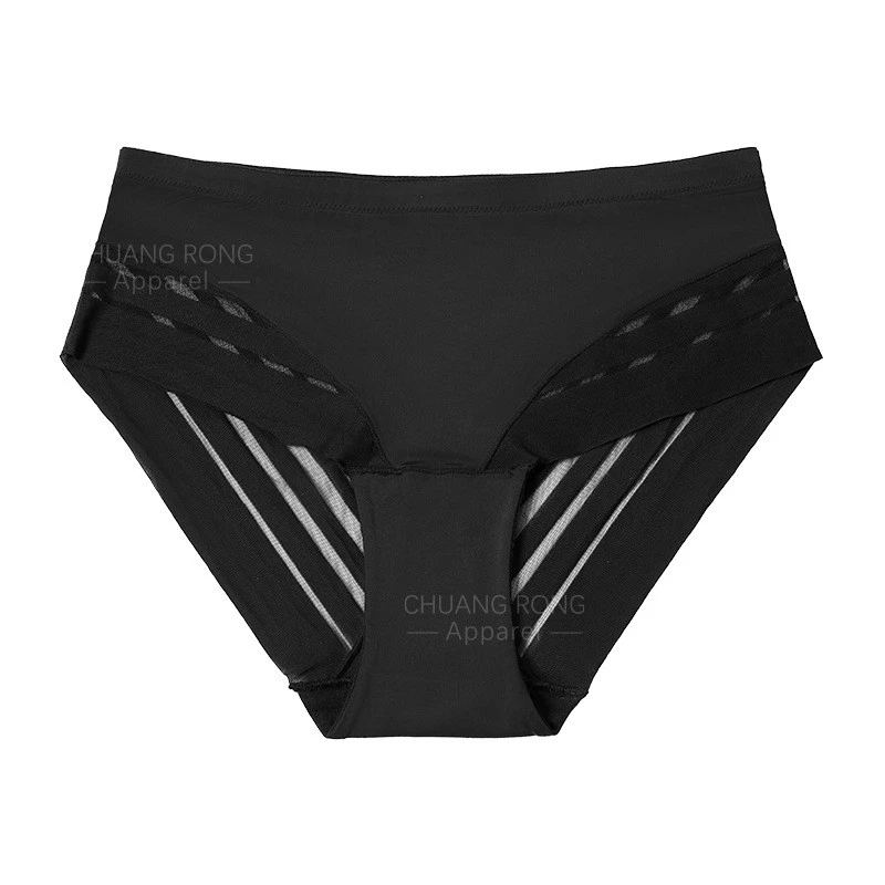 Women's Sexy Mesh Panties Seamless Summer High-Rise Plus Size Underwear